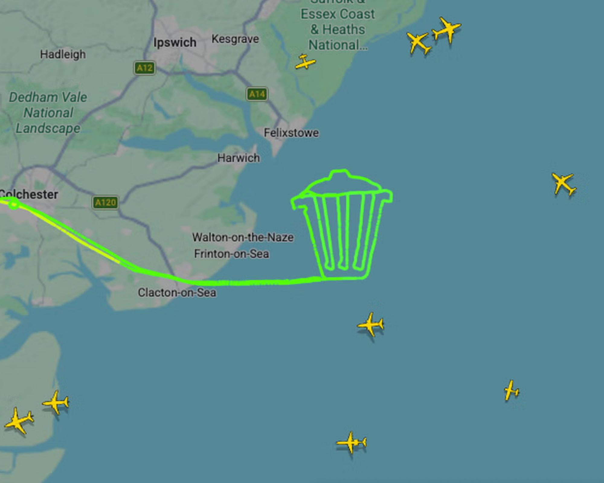 Pilot pulls off Count Binface stunt for Clacton byelection