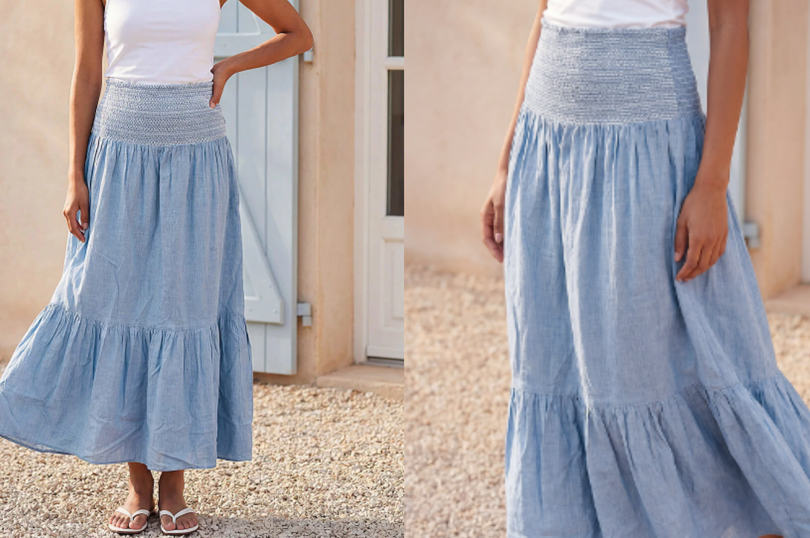 Boho maxi skirt that 'looks just right for summer' almost half price in Roman sale