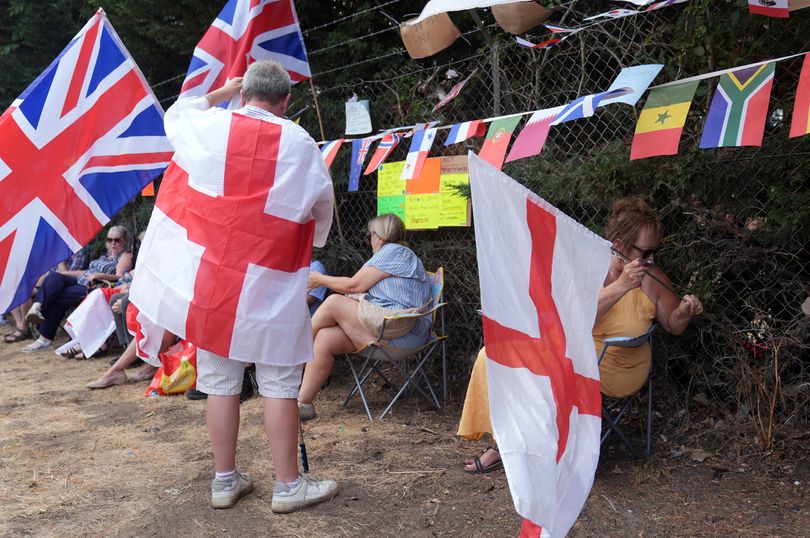 Anti-immigration protesters gather at former RAF base after Thetford unrest