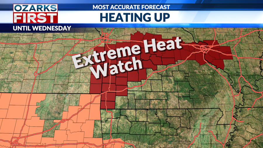Heat watches in effect as summer heat takes hold