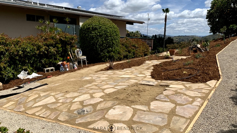 Upcycle Broken Concrete To Create A Patio With A Cobblestone Look - AOL