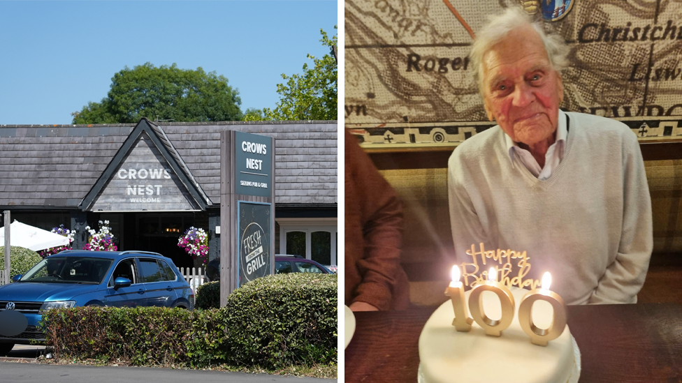 Son of 102-year-old says father 'pushed off stage' after complaining about noise