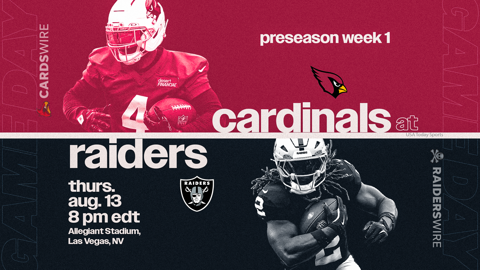 Raiders vs. Cardinals live updates: Start time, TV channel for preseason Week 1 NFL game