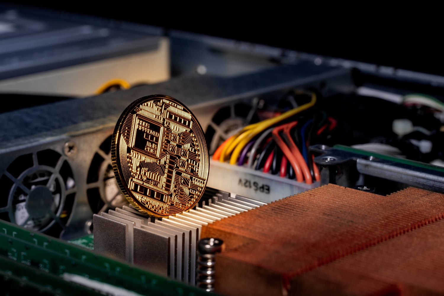 Cryptocurrency related to electronic devices and bitcoin mining using graphics cards power.