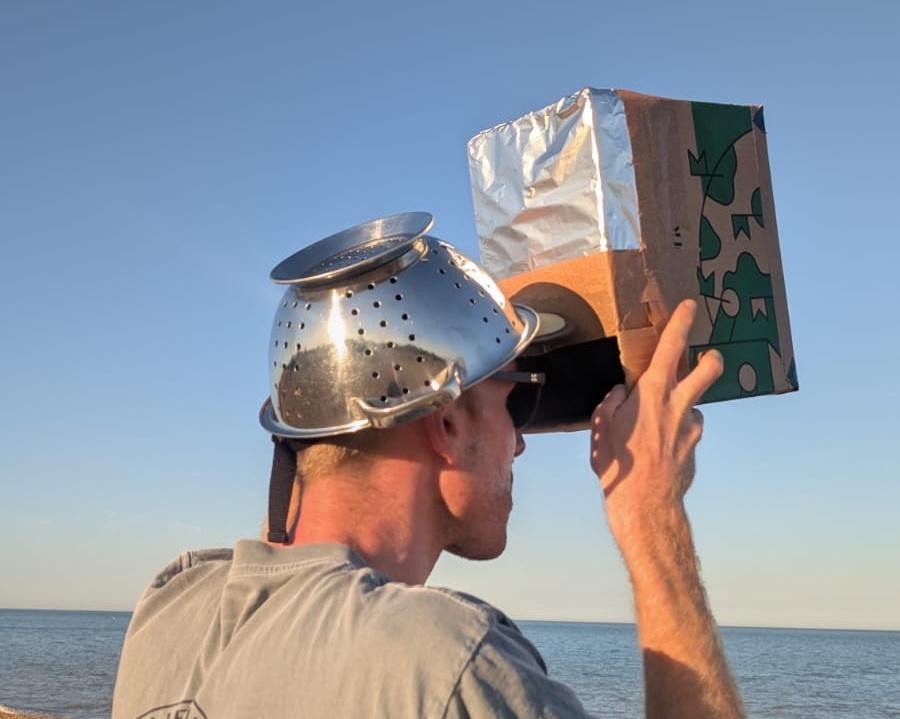 ‘The colander worked best!' Guardian readers share their experience of the solar eclipse