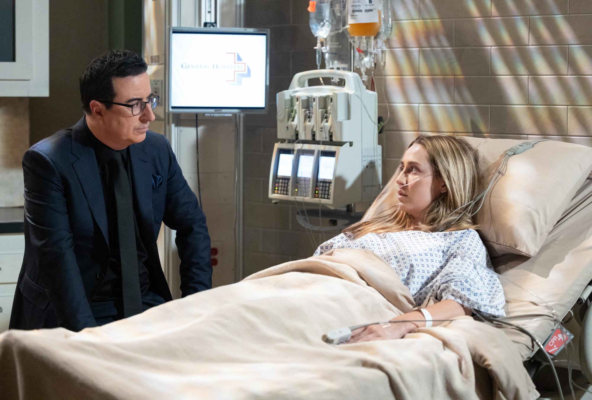 ‘I'd like a dramatic closeup': John Oliver takes over daytime TV with delightfully wooden soap opera roles