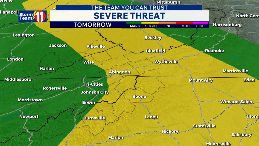 Scattered t-storms tonight, strong storms possible Saturday afternoon