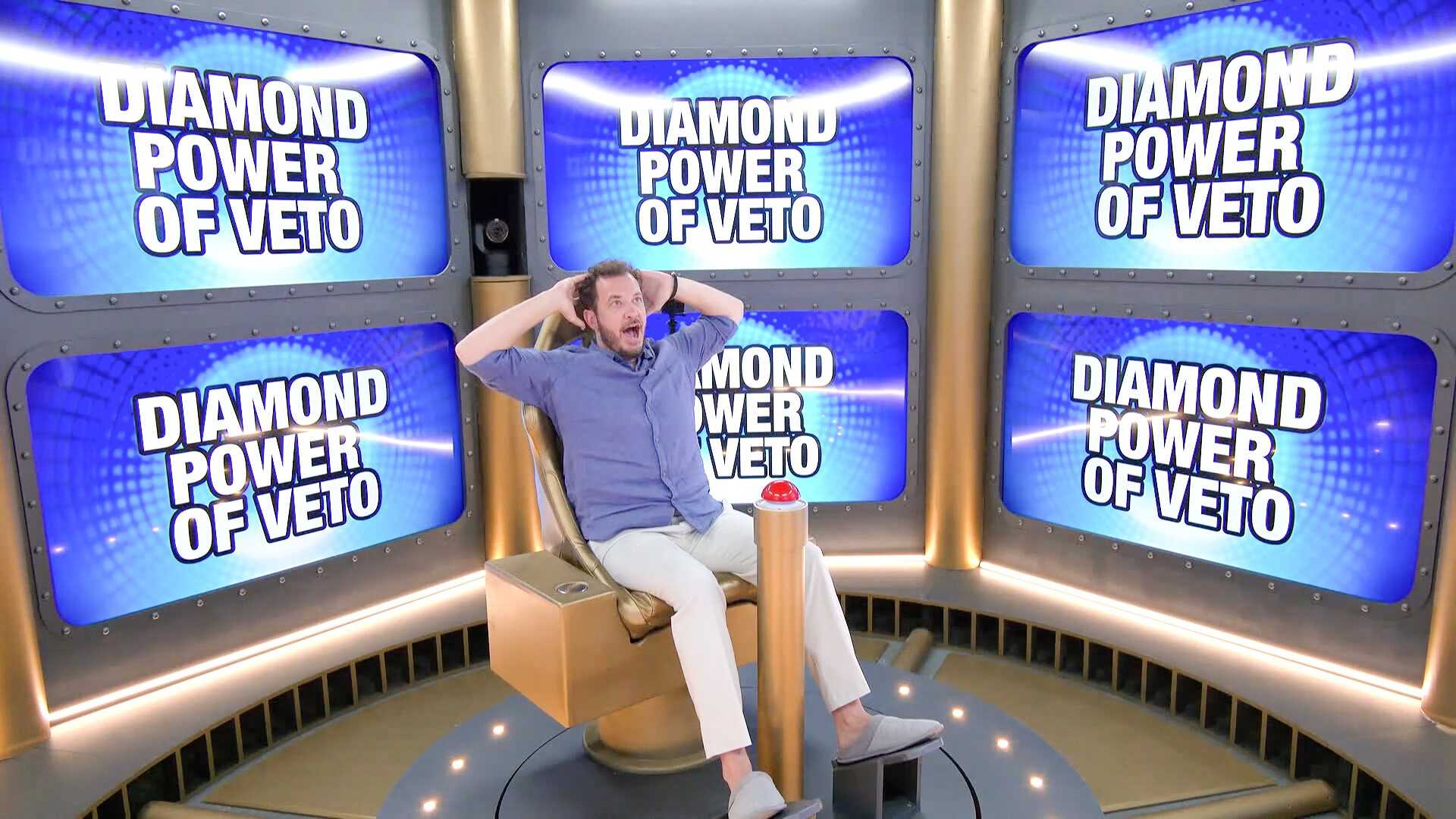 Big Brother 28 Houseguest Rick Devens Winning The Diamond Power of Veto