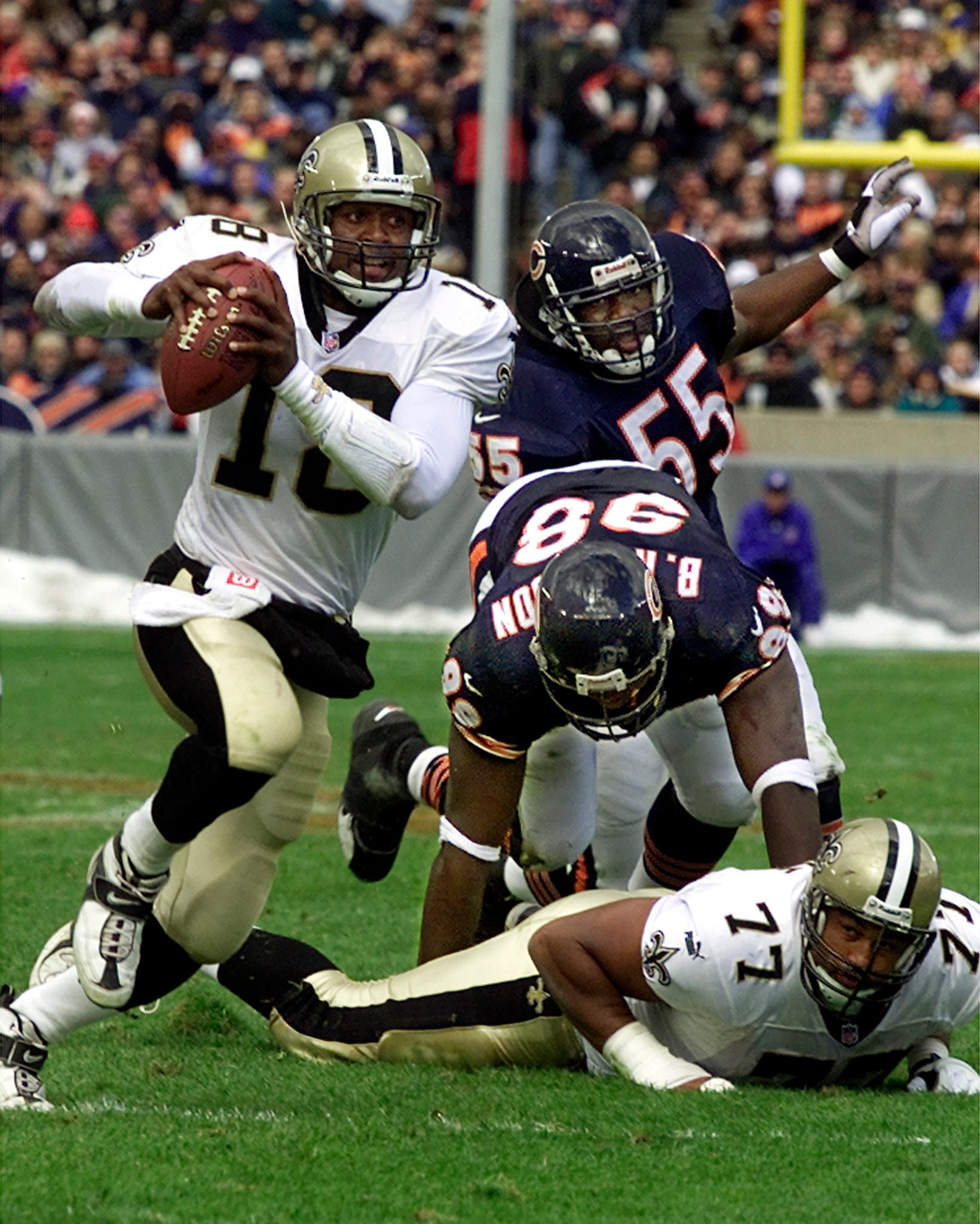 This 29-yard Jeff Blake touchdown pass is the Saints Play of the Day
