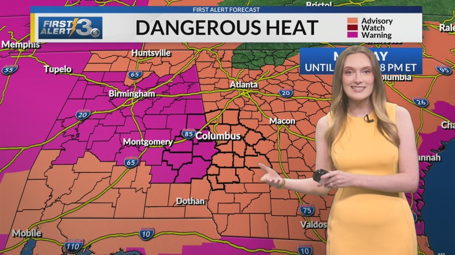 Extreme heat warnings issued for central Alabama tomorrow - AOL