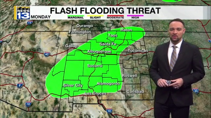 Isolated storms and hotter temperatures continue across New Mexico this week