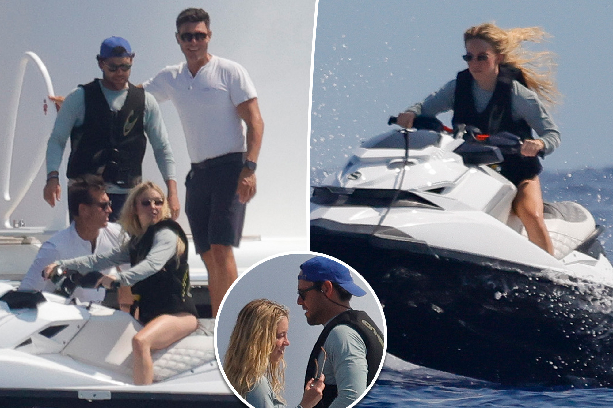 Sydney Sweeney and Scooter Braun jet ski during luxe Mediterranean vacation on David Geffen’s superyacht