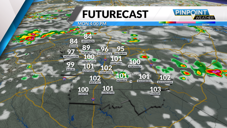 Intense heat and humidity set to hit the Carolinas this week
