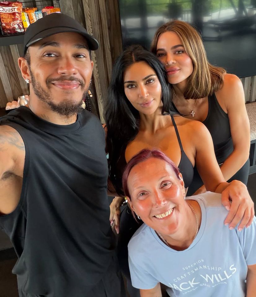 Kim Kardashian Reveals Her Pet Name for Boyfriend Lewis Hamilton in New Bikini-Clad Roundup - AOL