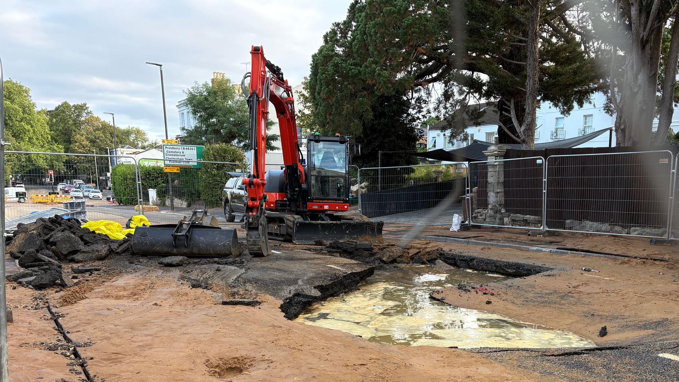 Residents left without water after pipe bursts