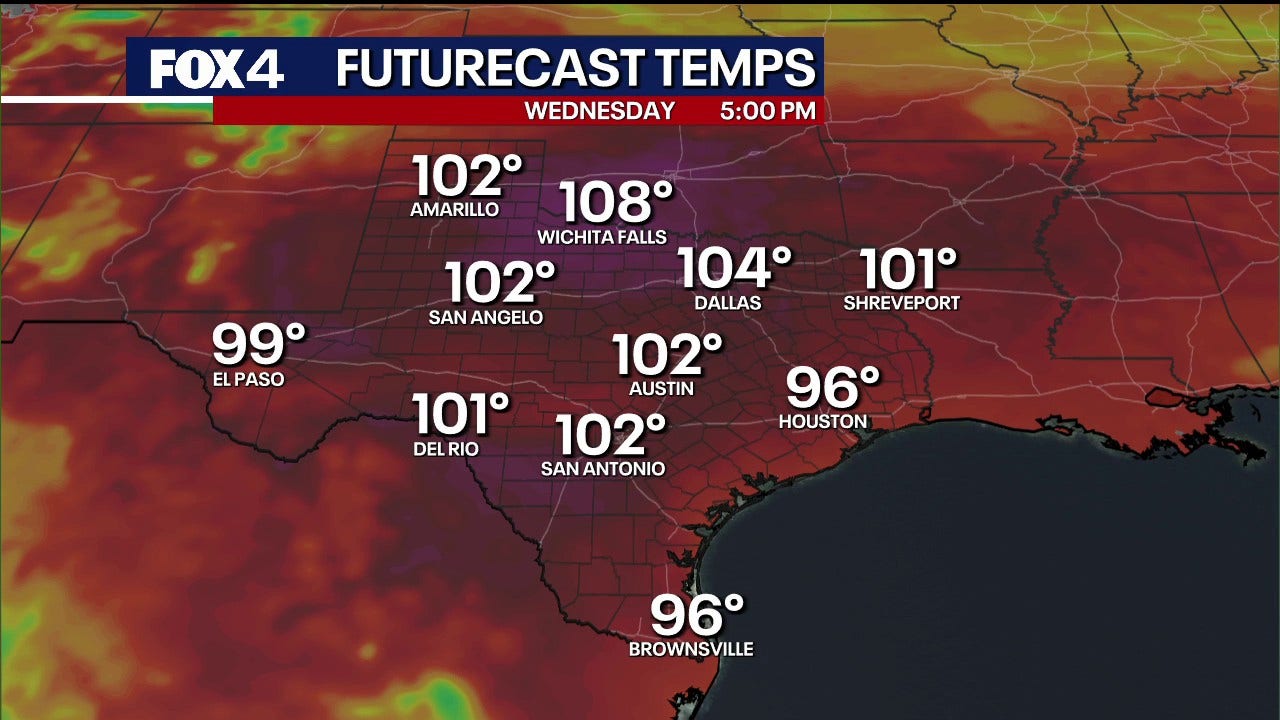 Extreme Heat Warning issued for North Texas through late week - AOL