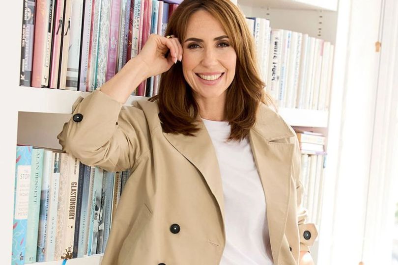 The One Show Alex Jones' easy, flattering jacket and jeans are made for September