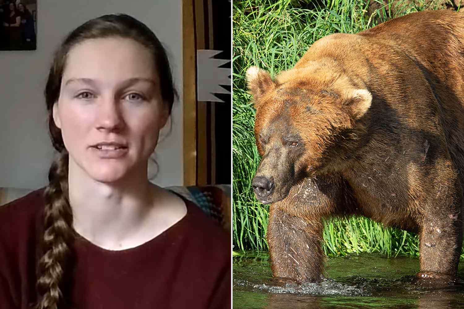 Woman Uses Jiu-Jitsu Training to Kick and Block Mother Bear's Swipes to Fend It Off During Attack