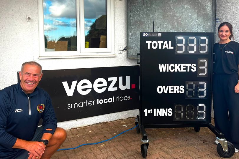 Veezu donation to cricket club after vandals destroyed scoreboard