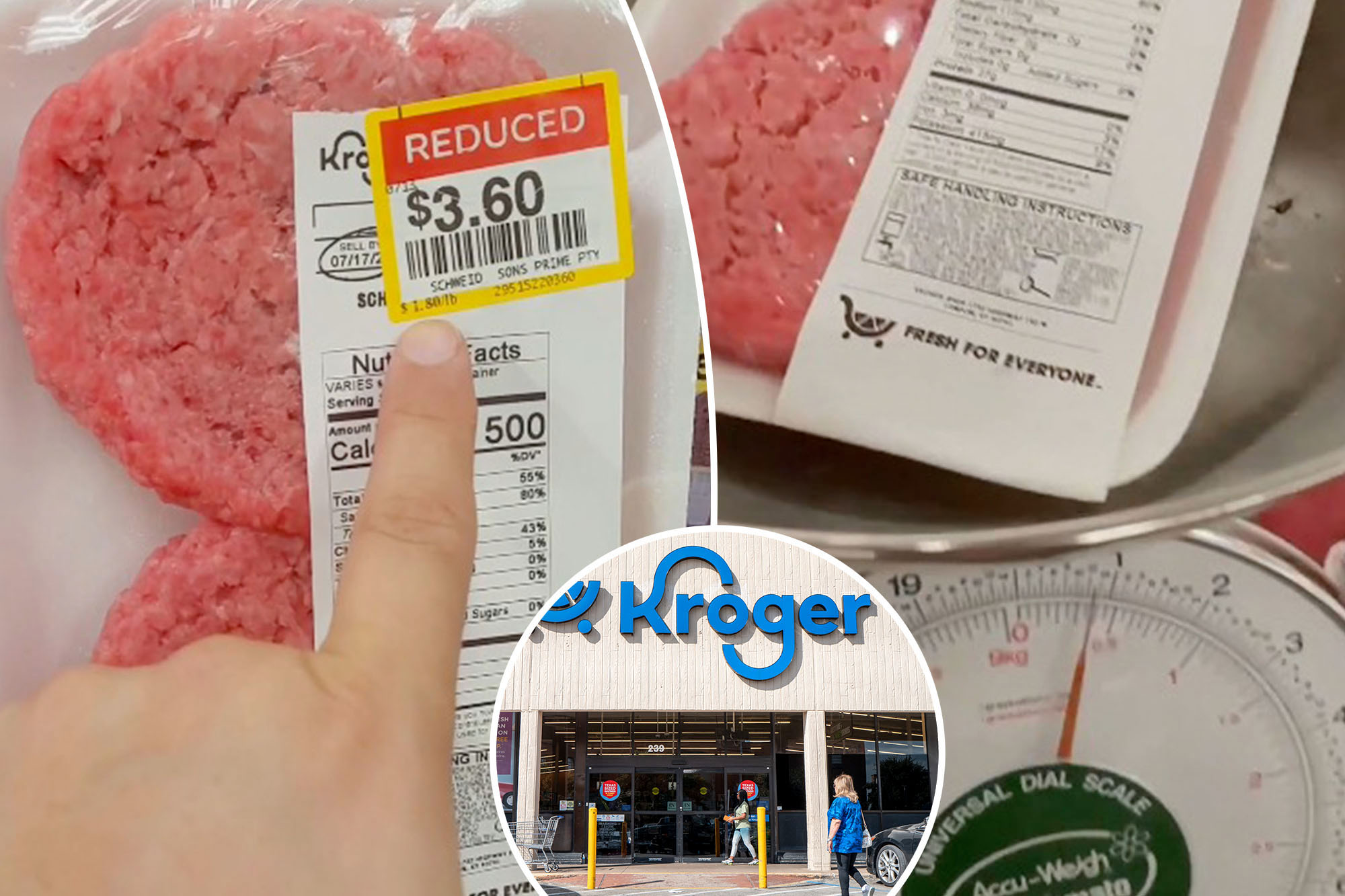Kroger shopper cries ‘scam’ after 2-pound beef package weighs less than half tha...