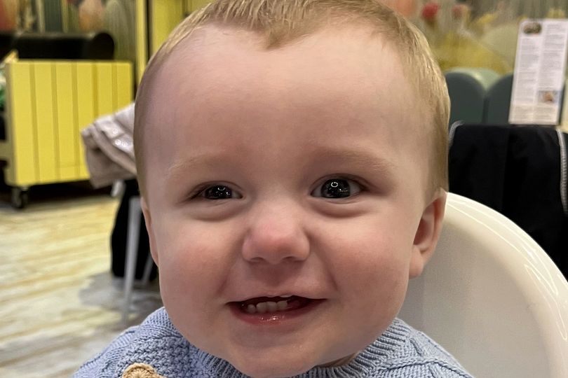 Baby's devastating diagnosis after mum spots 'white glow' in his eye