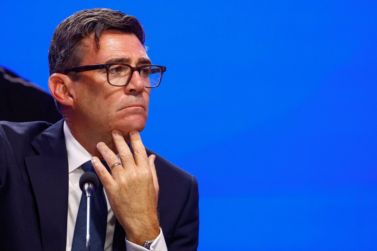 Mr Burnham defended key policy pledges, including lowering VAT on household electricity bills and capping bus fares at £2, as being ‘funded commitments’ (Reuters)