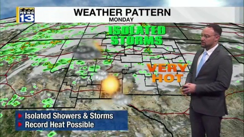 Hotter and drier weather move into New Mexico this week