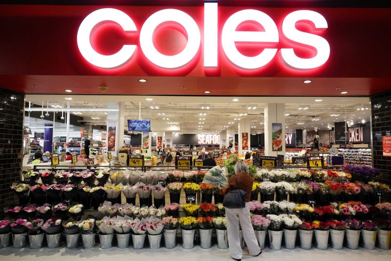 Australia's No. 2 grocer Coles posts 13.7% rise in full-year profit