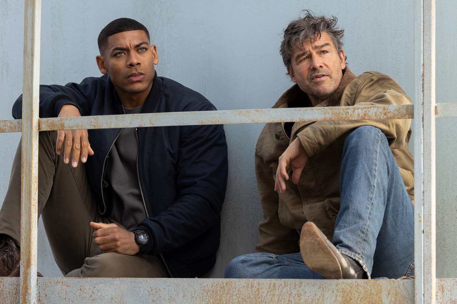 New Photo - Aaron Pierre Reveals Habit He Picked Up from Kyle Chandler on “Lanterns” Set: ‘I’ve Been Doing It Ever Since’ (Exclusive)