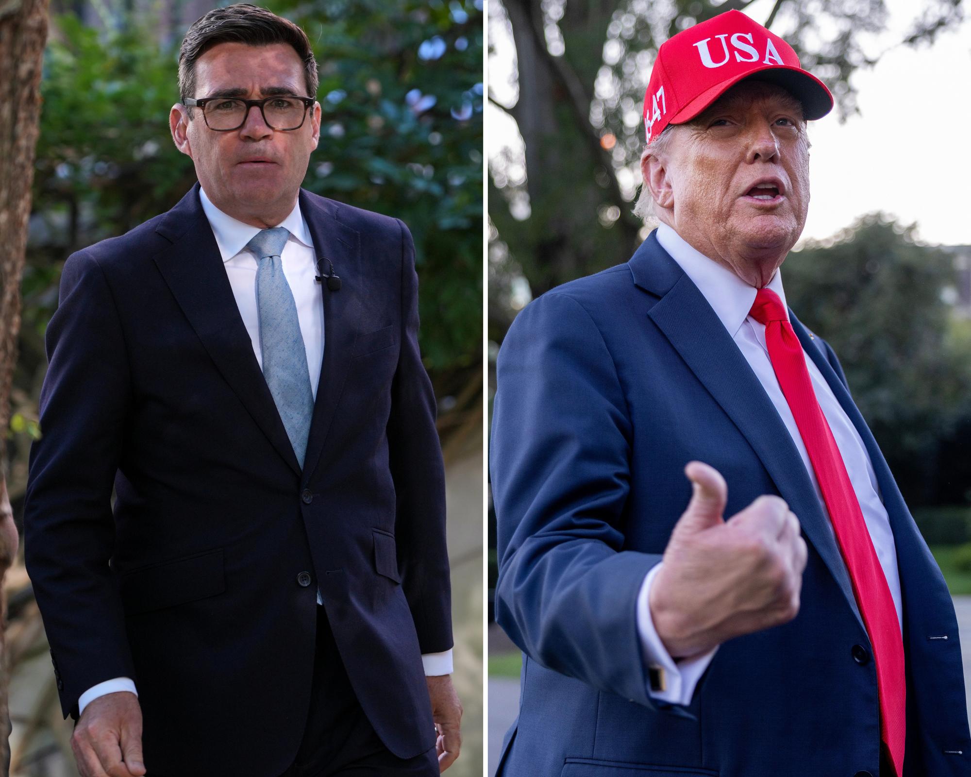 UK officials prepare for potential Trump talks as Burnham plans New York trip