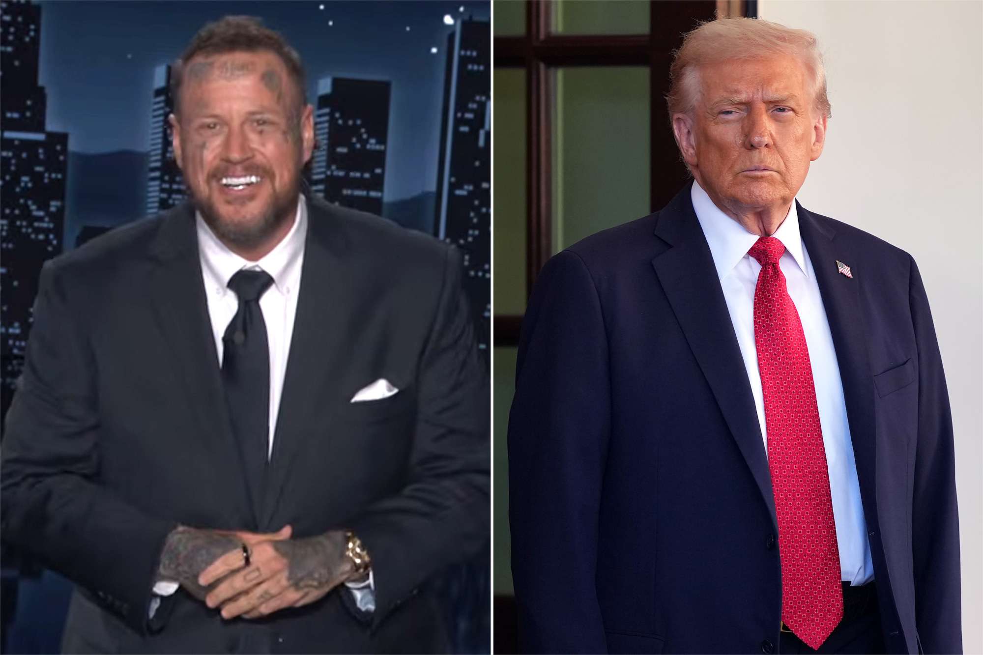 Jelly Roll shocks audience with brutal digs about Trump in “Jimmy Kimmel Live” guest-hosting gig