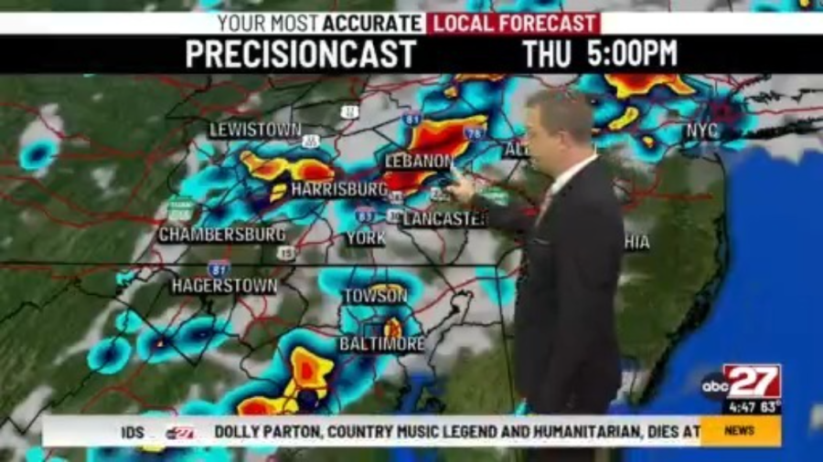 Warming up today, but staying dry; t-storms return for Thursday