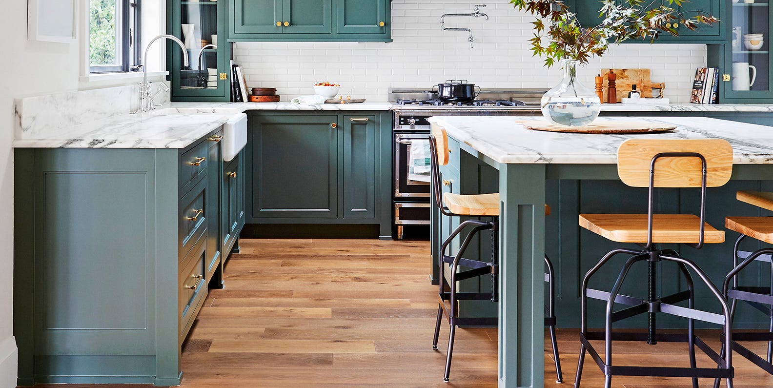 Thinking About Green Kitchen Cabinets? These Ideas Make the Case