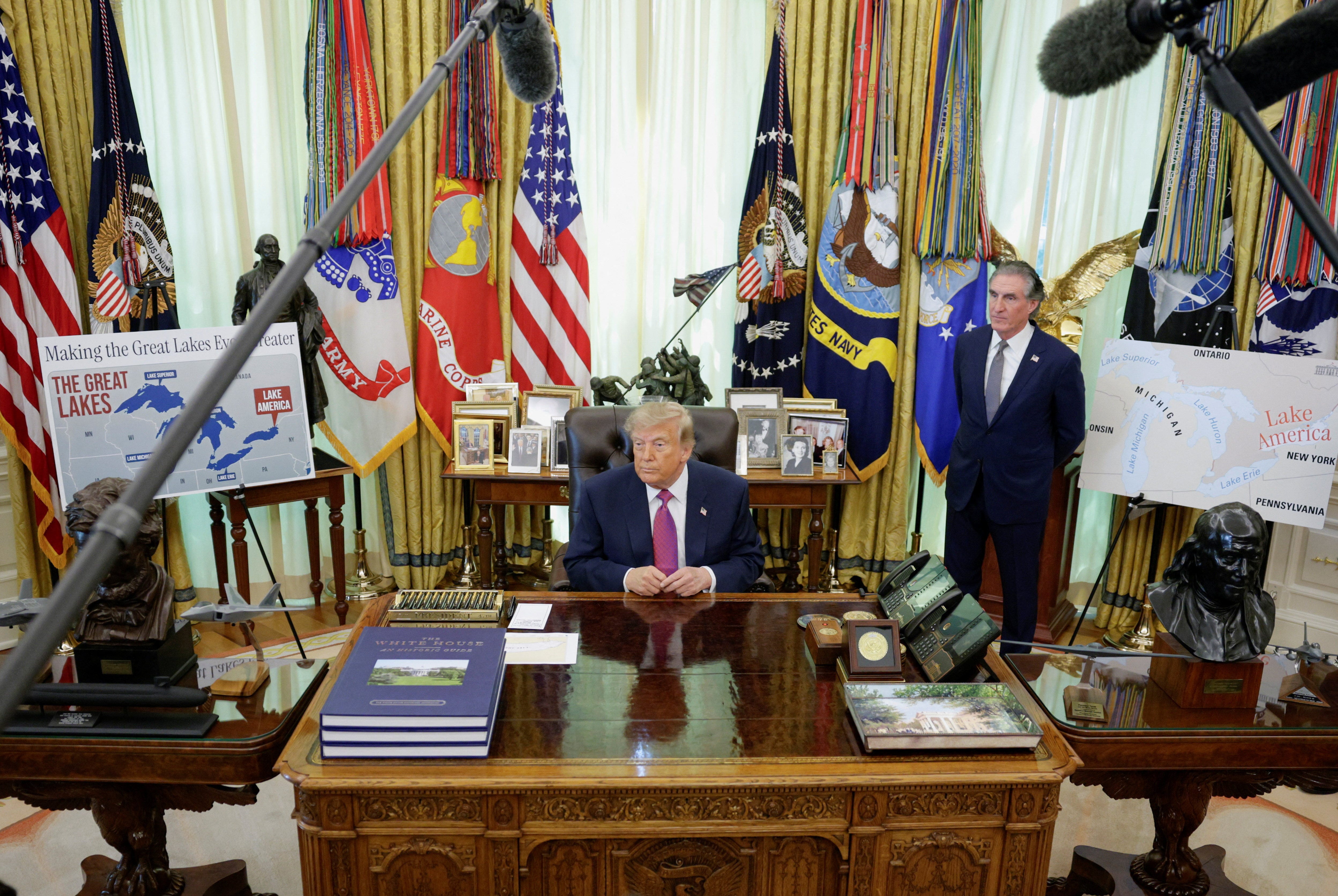 'Publicity stunt.' Trump's lake name change called distraction from Iran war