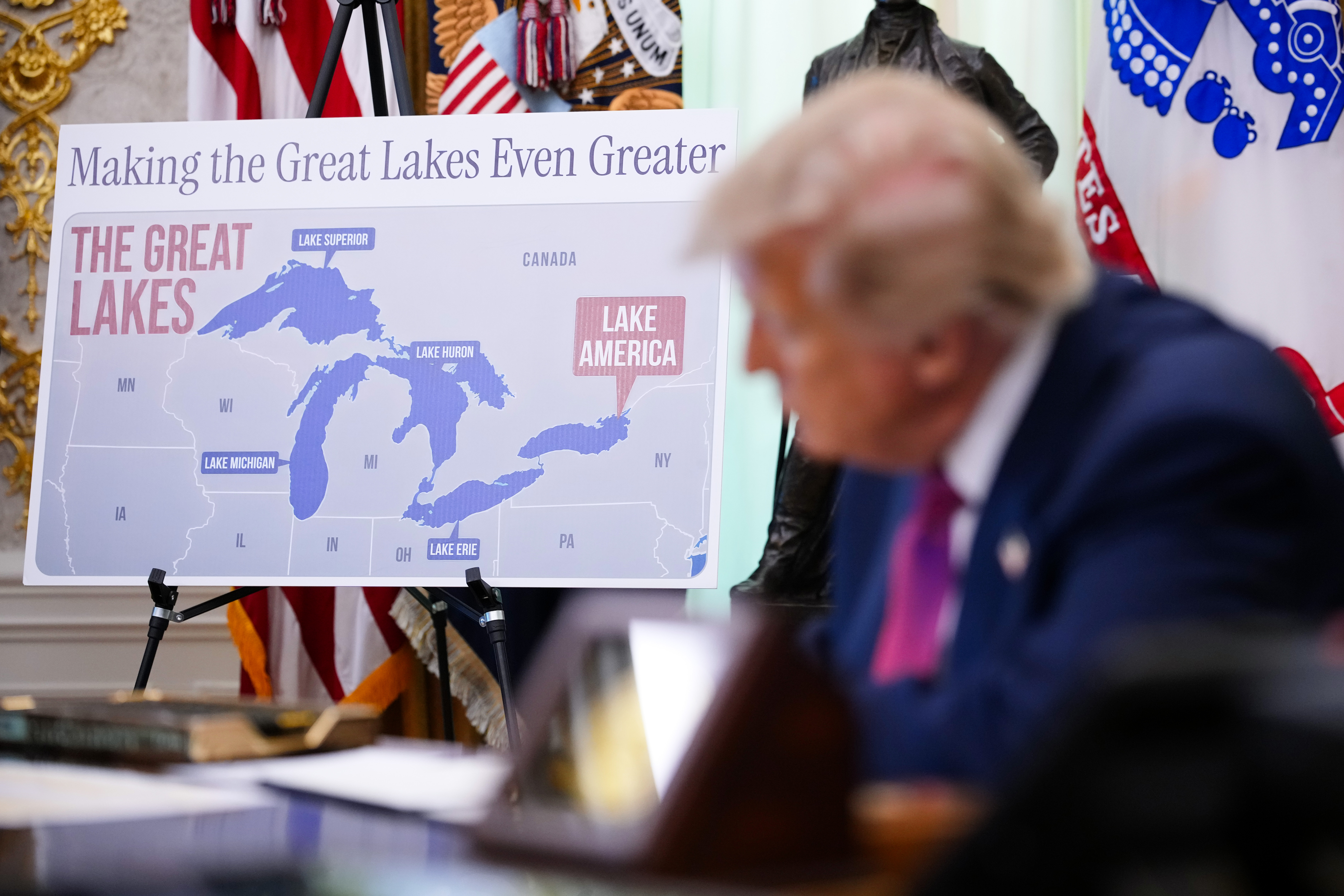 Trump signs executive order to rename Lake Ontario amid trade war with ...