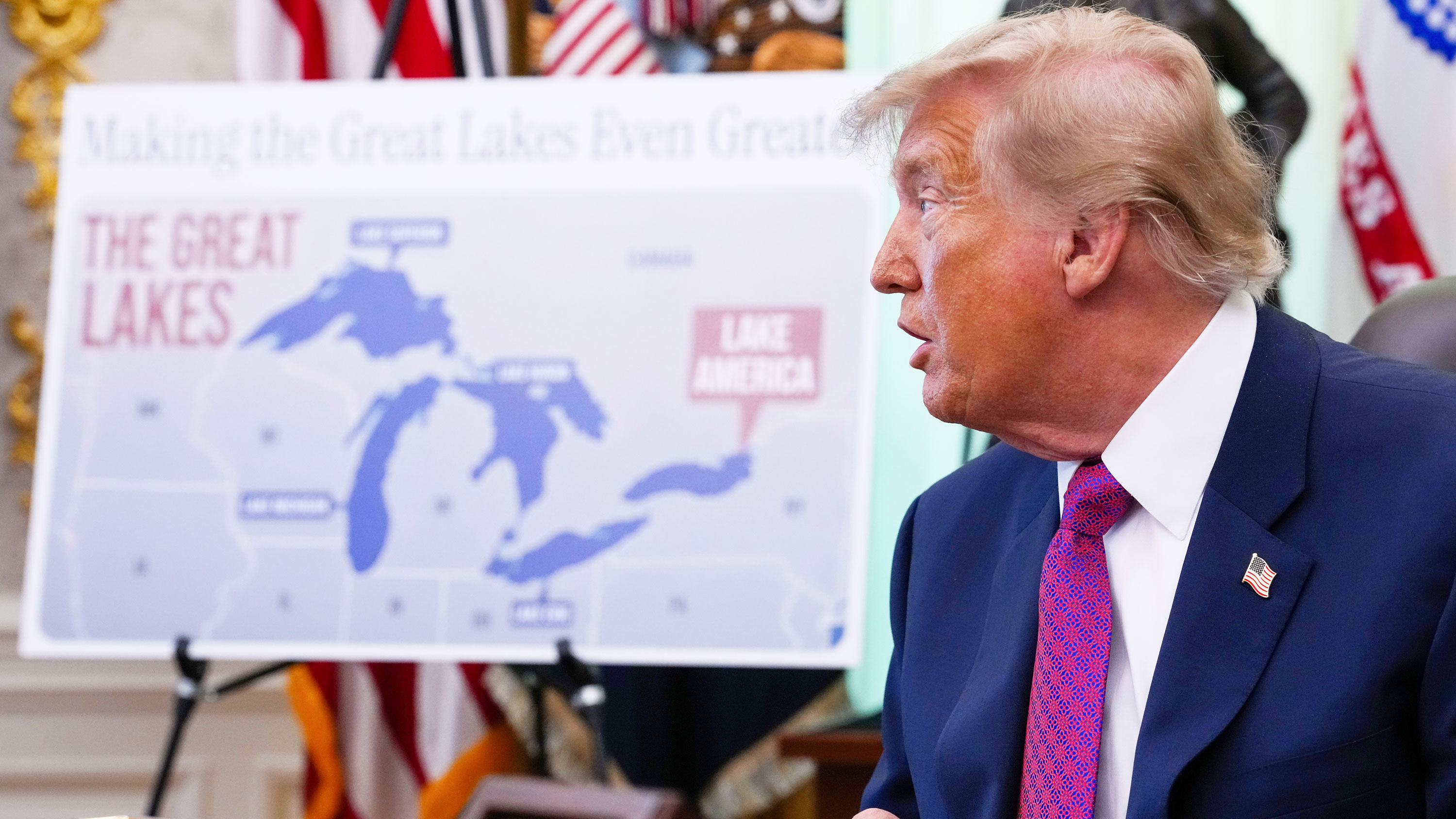 Trump signs executive order to rename Lake Ontario amid trade war with ...