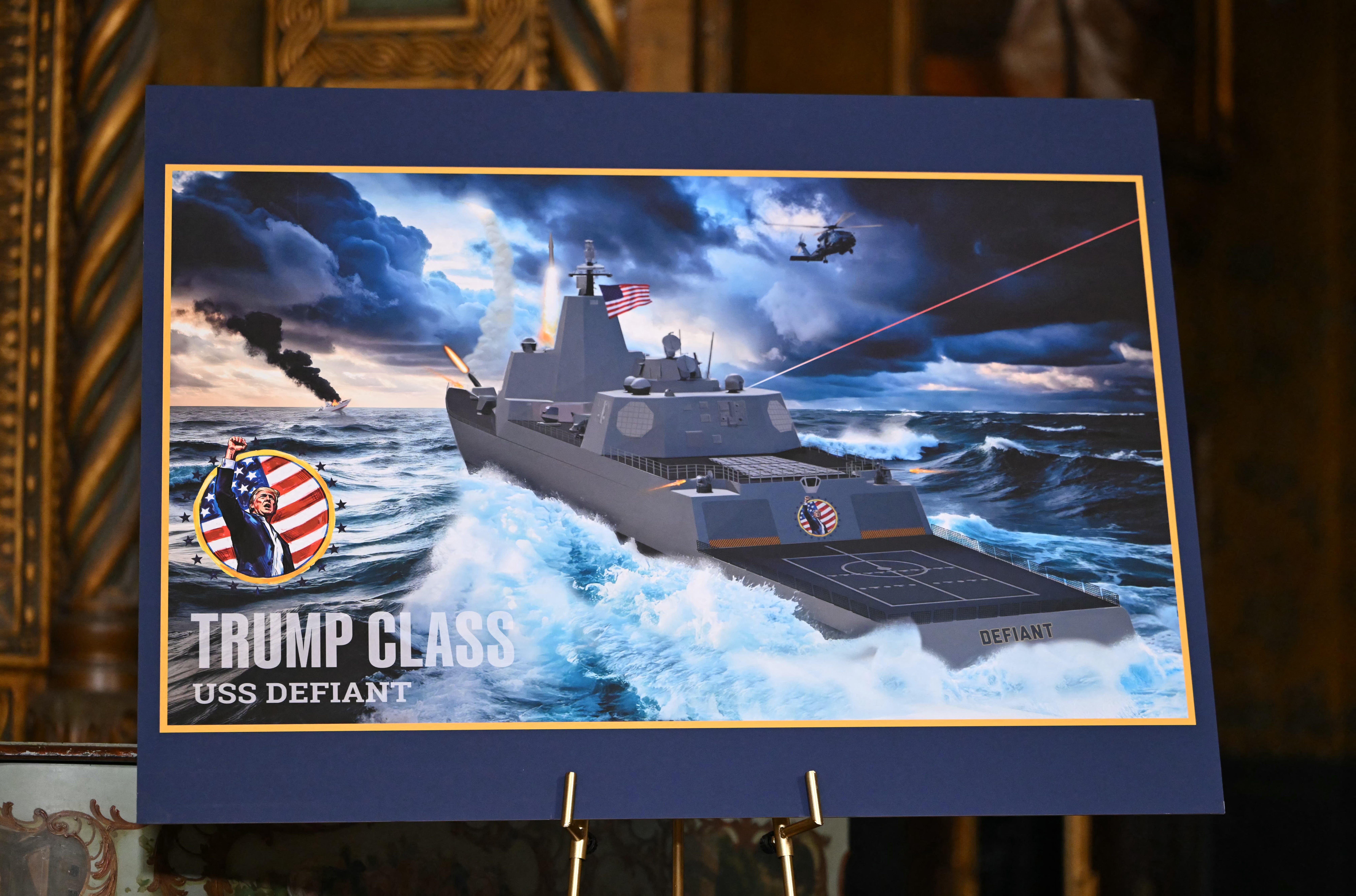 Trump's naming game expands to buildings, ships, money and more