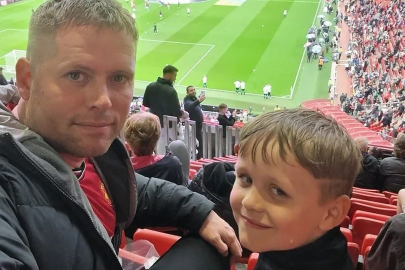Sons of police officer killed in horror A66 crash lead out dad's beloved Man  Utd vs Ipswich - AOL