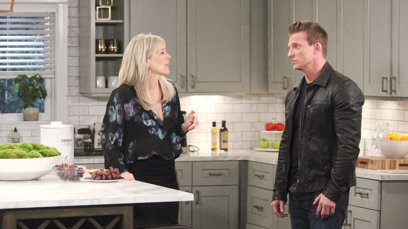 Carly, Jason, and the moss that sat in Carly's kitchen on GH | Image: JPI