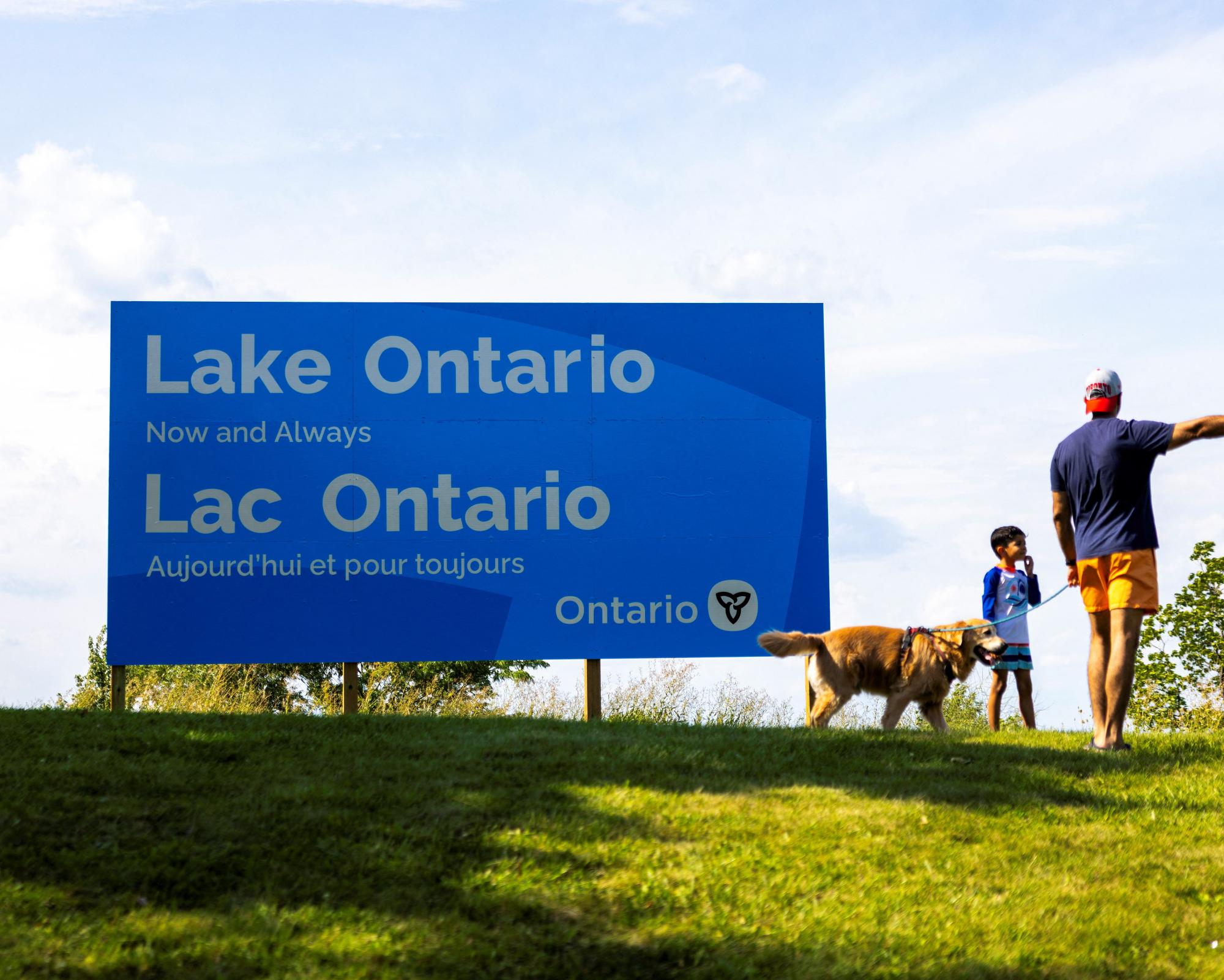 Canada Installs Giant Lake Ontario Sign Amid Trump Name Spat