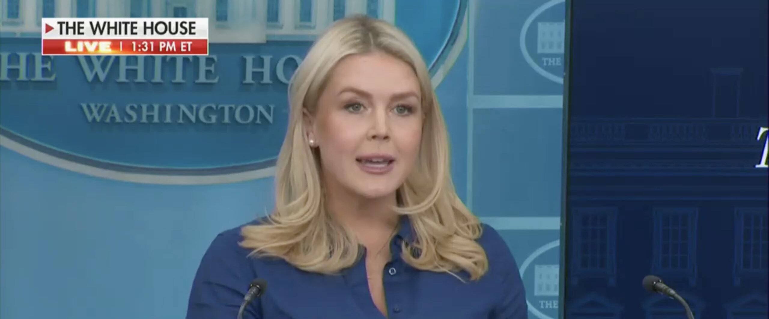 White House Reportedly Set to Hold First Press Briefing Since Karoline Leavitt's Departure
