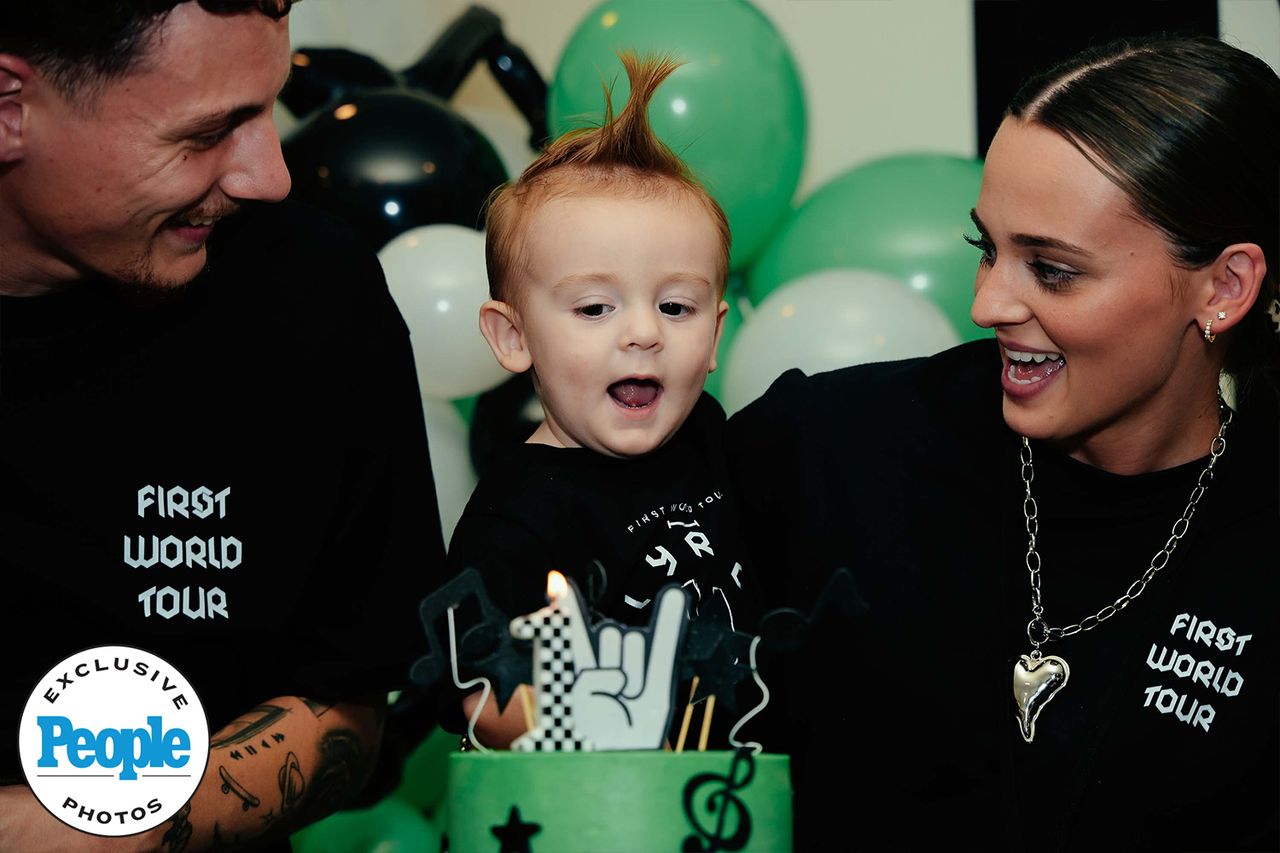 New Photo - Influencers Carson and Brielle Matranga Rock Out with Son Lyric at His Music-Themed First Birthday Party (Exclusive)