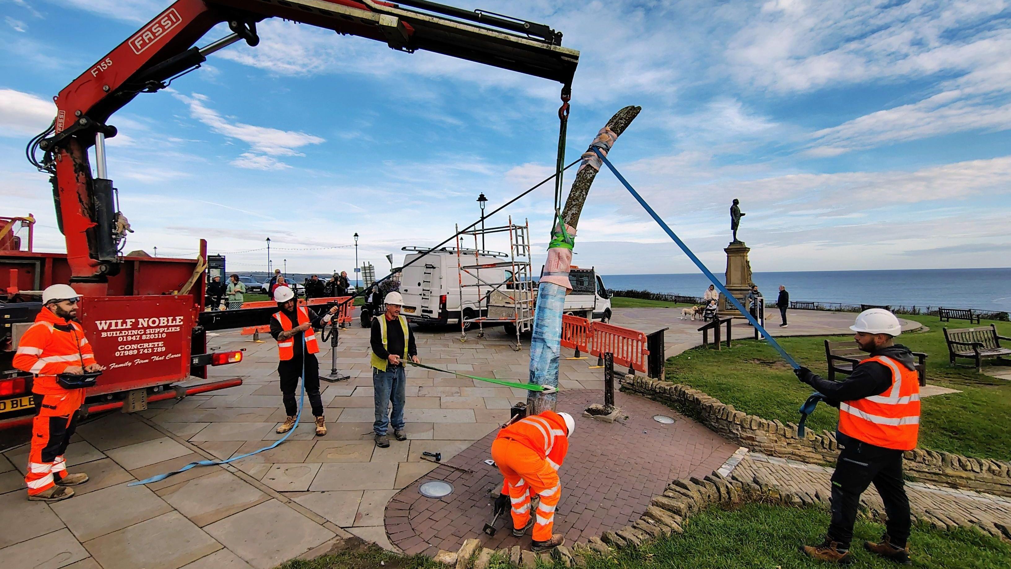 Whale Bone Arch removed ahead of replacement