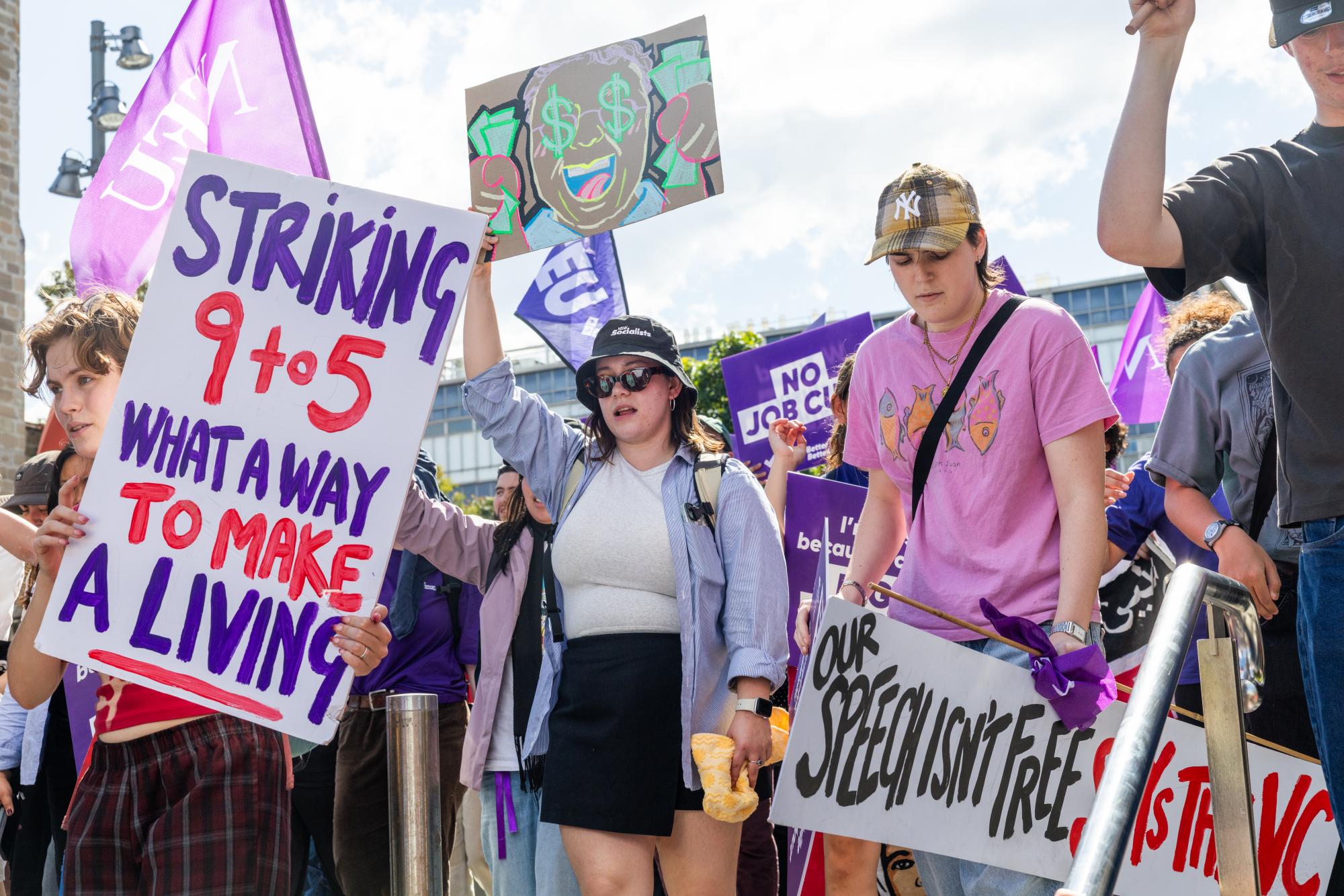 ‘We have had enough': thousands of staff at the University of Sydney walk off the job over AI, job security