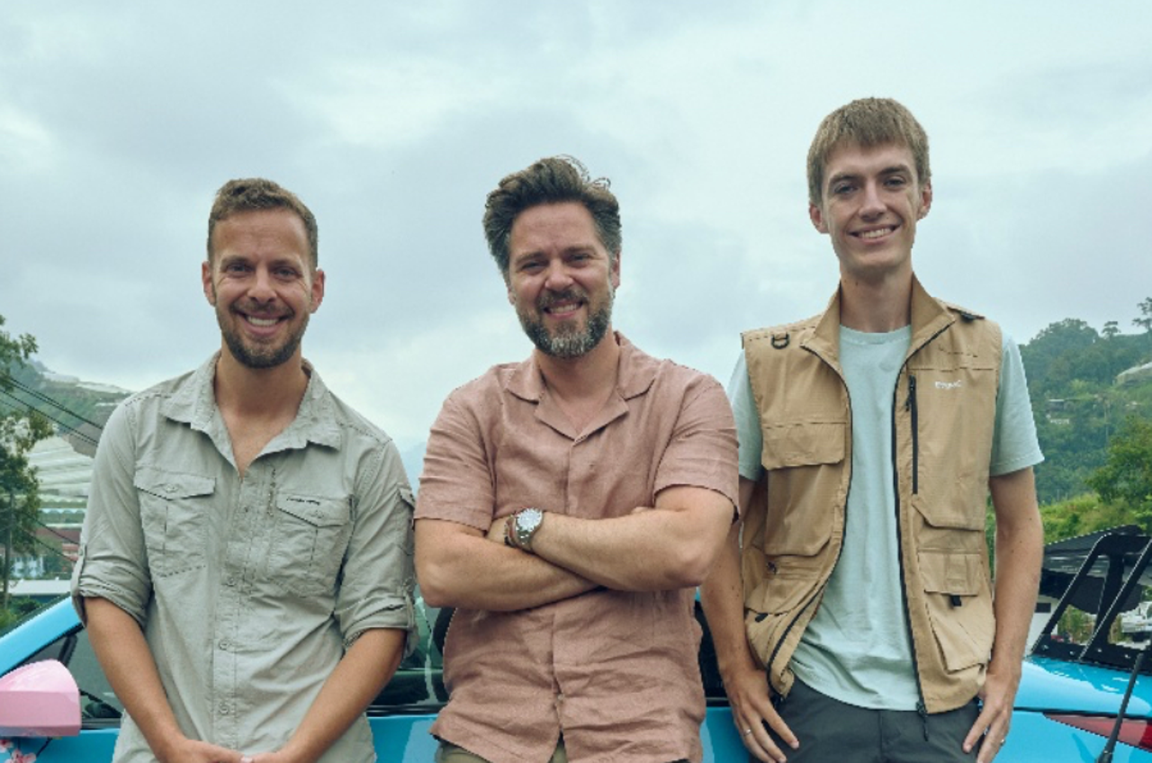 James Engelsman, Thomas Holland and Francis Bourgeois are new ‘Grand Tour’ hosts (Prime Video)
