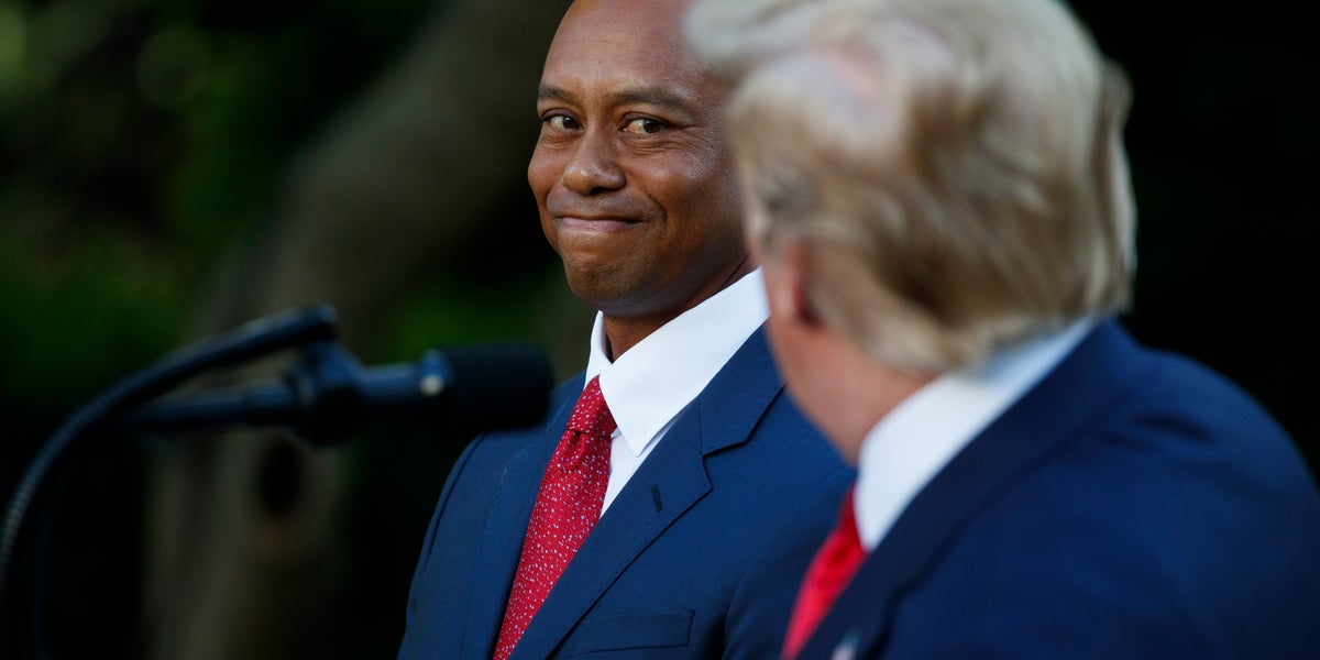 Trump Covers For ‘Special Guy' Tiger Woods After Plea Deal