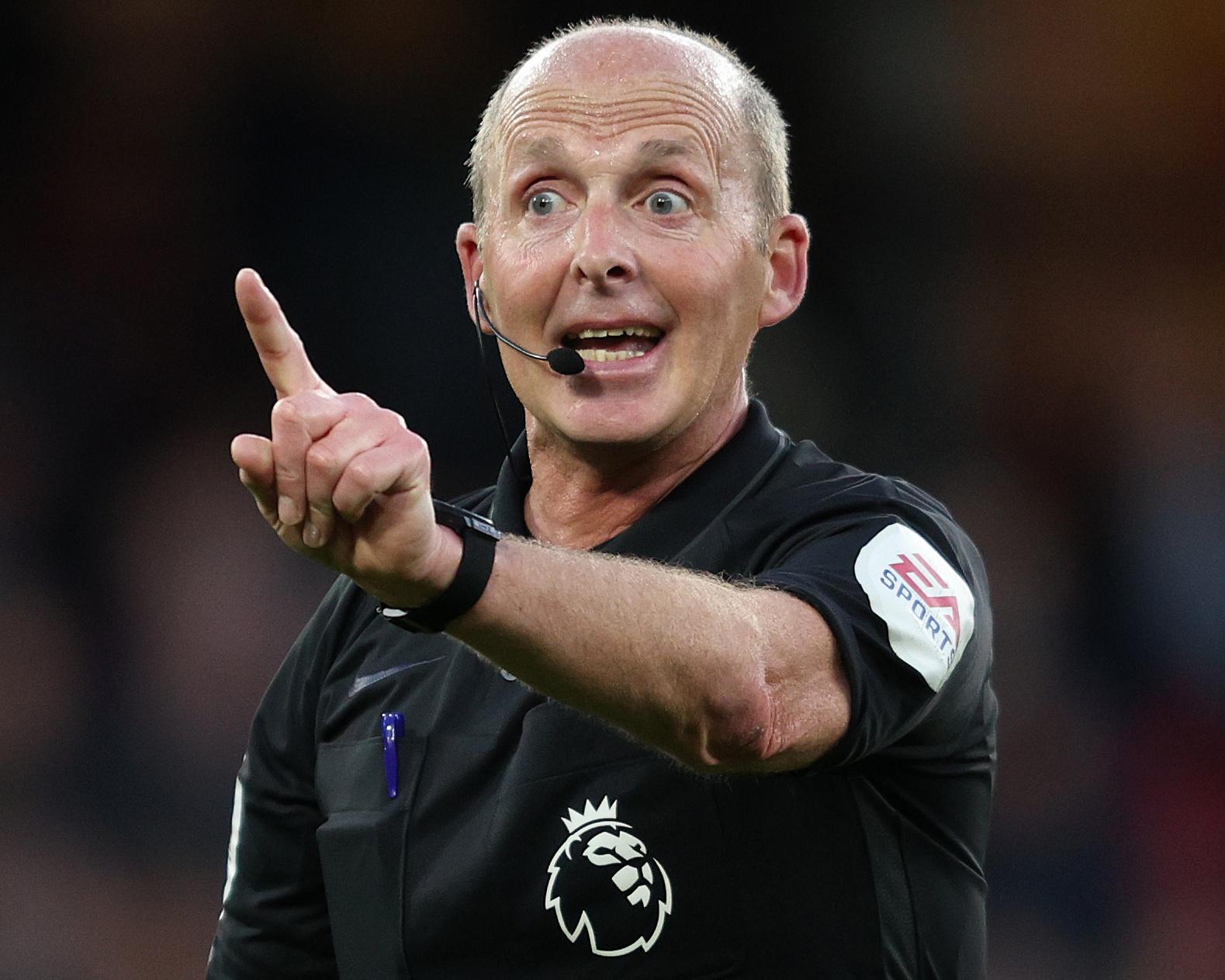 Mike Dean appears to blow the whistle … on himself