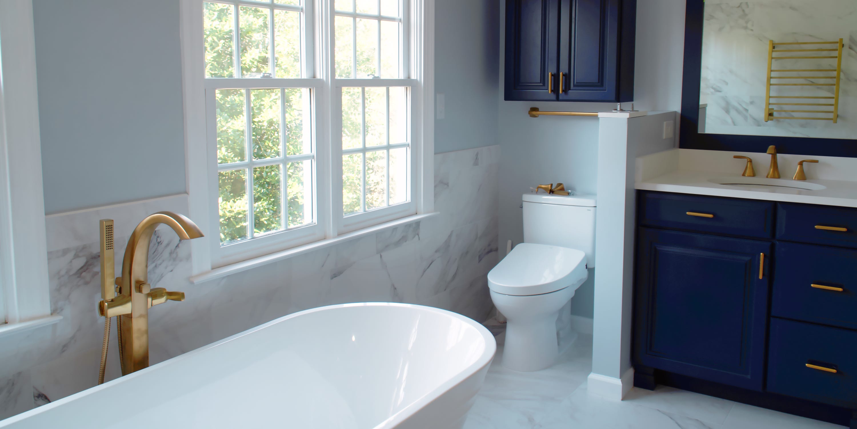 These Blue Bathroom Ideas Will Give Your Space a Spa-Worthy Upgrade