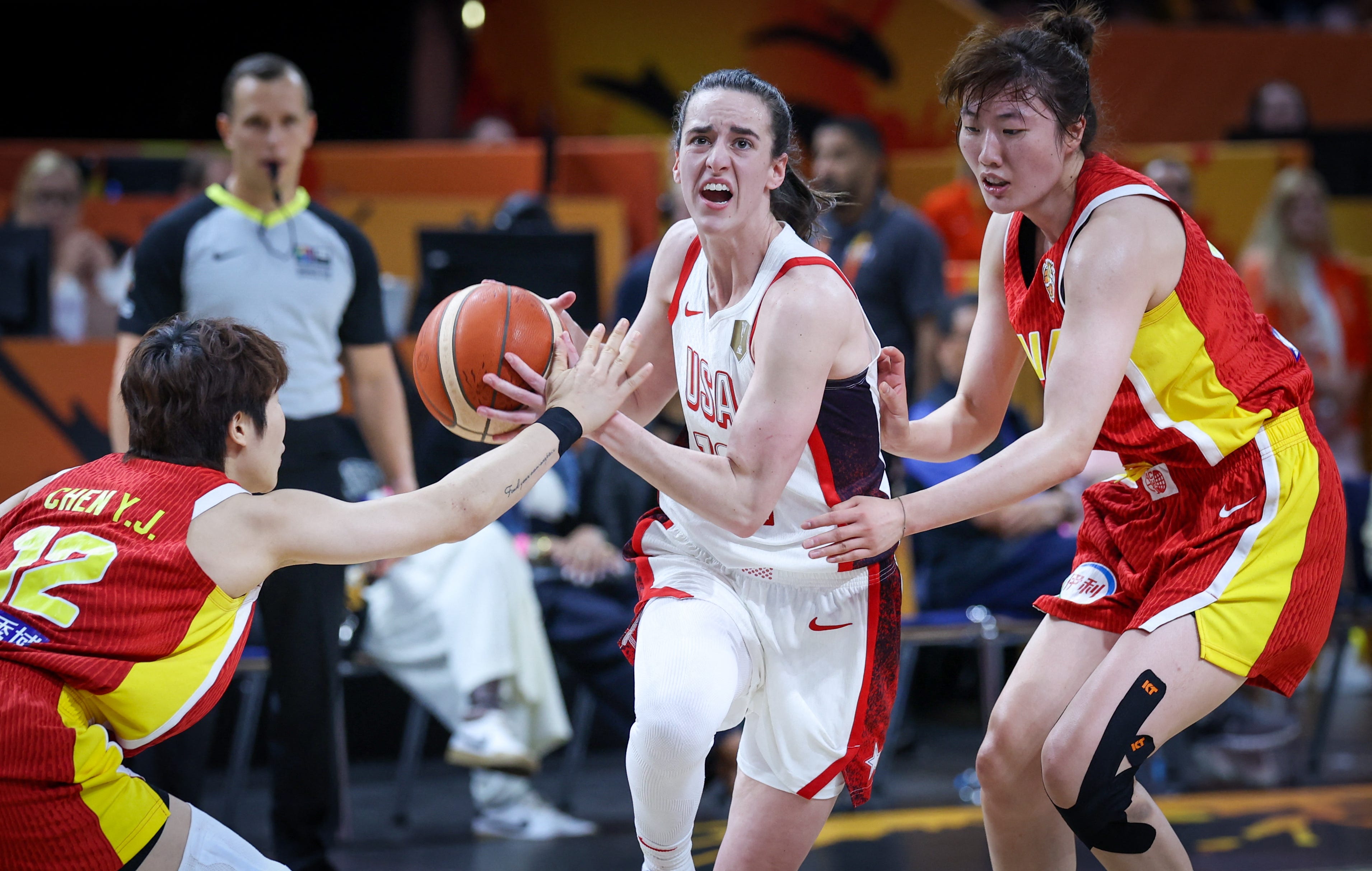 Caitlin Clark has double-double as USA beats China in FIBA World Cup
