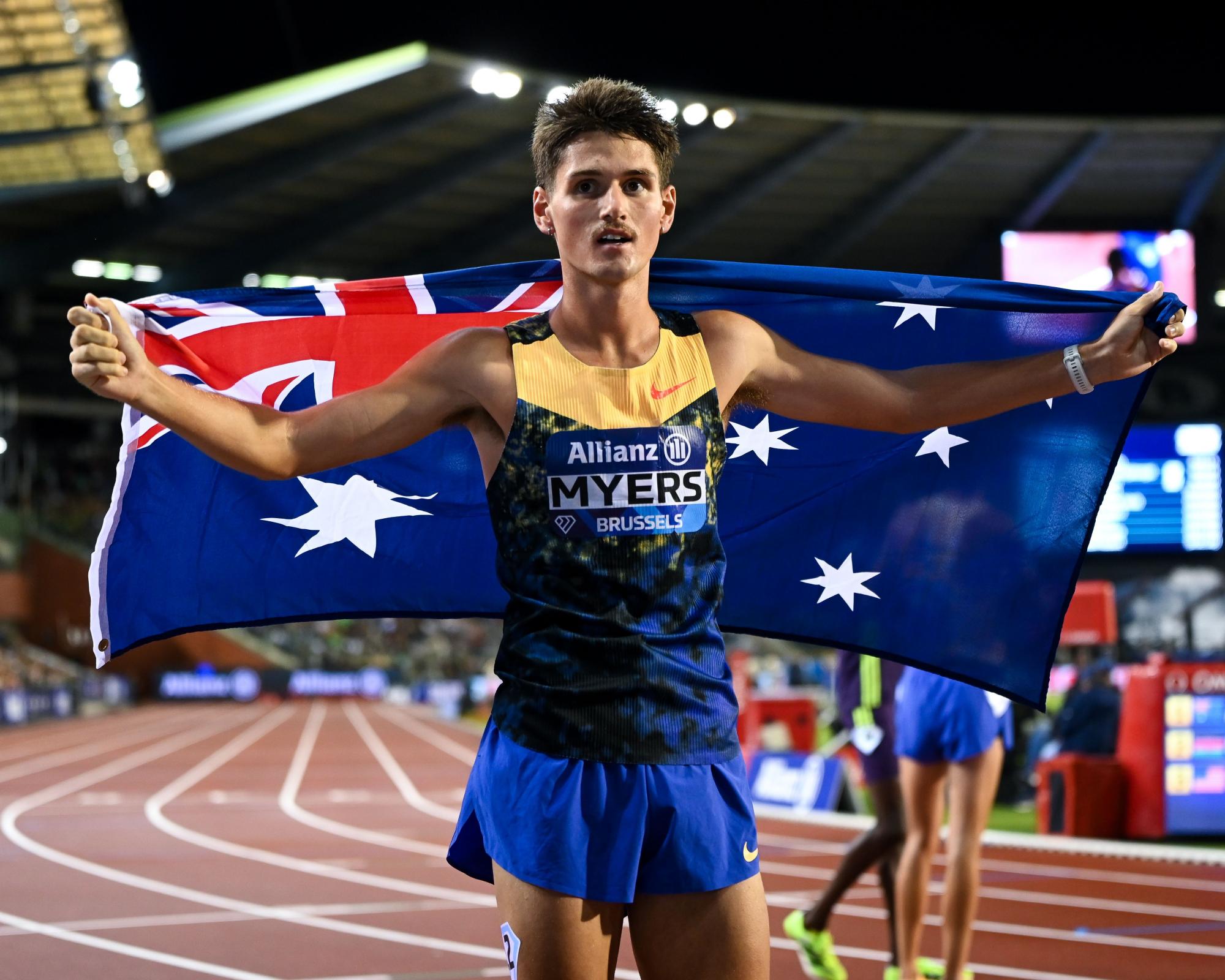 Cameron Myers shines in star-studded field to win 1500m at Diamond League final